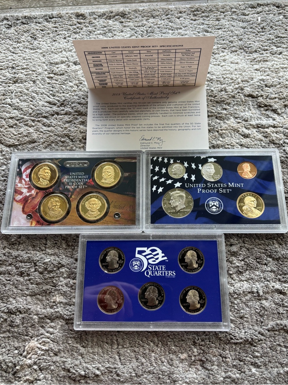 2008 US Mint Proof Set & Presidential Coins